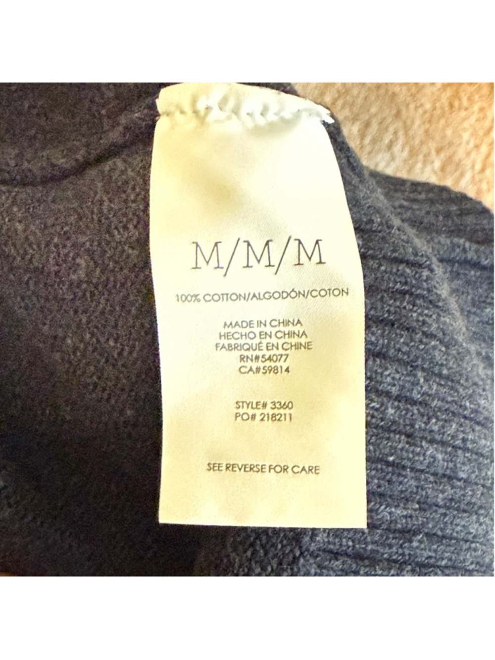 Women's CAbi Victoria Sweater Cardigan Navy Shawl Collar Open Back #3360 Size M - Picture 7 of 9
